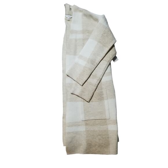 Time And True Double Knit Cardigan Winter White/ Oatmeal Size 12-14 Women - Picture 5 of 7